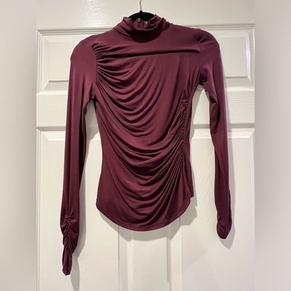 NWOT BAILEY 44 BURGUNDY TOP SIZE XS - Picture 1 of 6